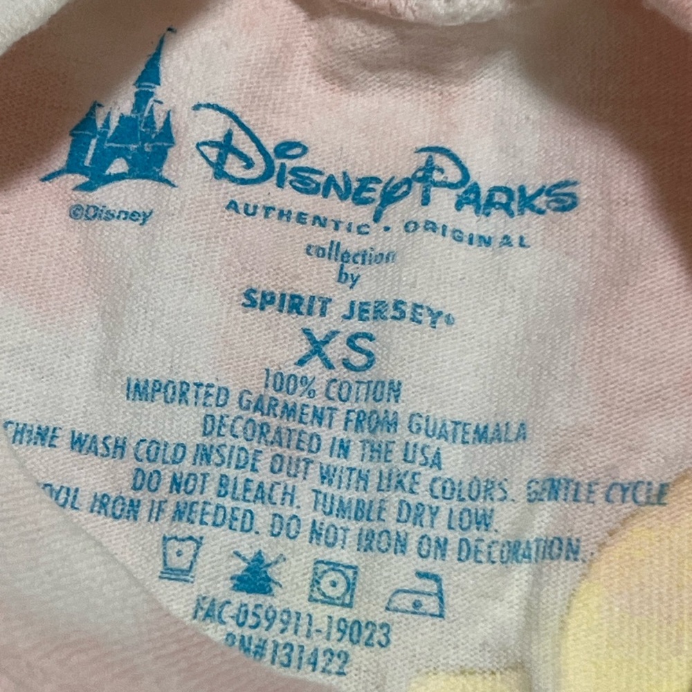 DISNEY WORLD WDW Spirit Jersey Pastel Tie Dye Rainbow Size XS - Picture 2 of 10